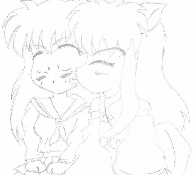 Inu And Kagome Chibis