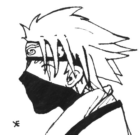 Kakashi's Side-view.