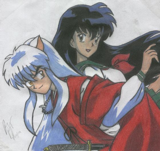 Inuyasha & Kagome (Color)