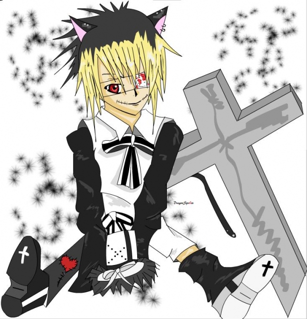 gothic loli kitty colored