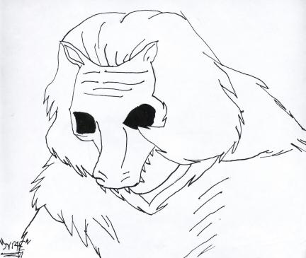 Naraku With Baboon Pelt