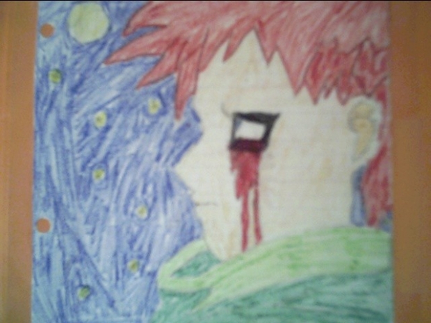 Gaara Cry Blood