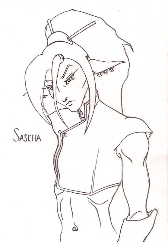 Sascha Line Portrait