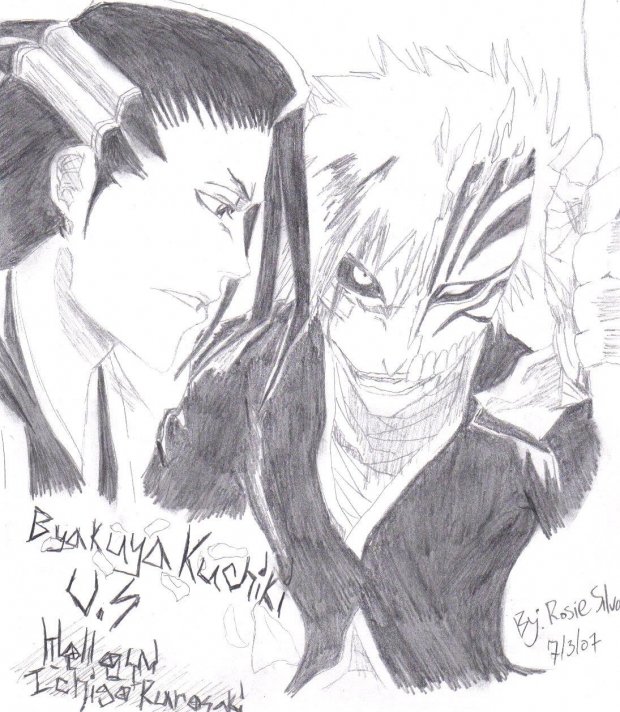 Hollow Ichigo VS Byakuya