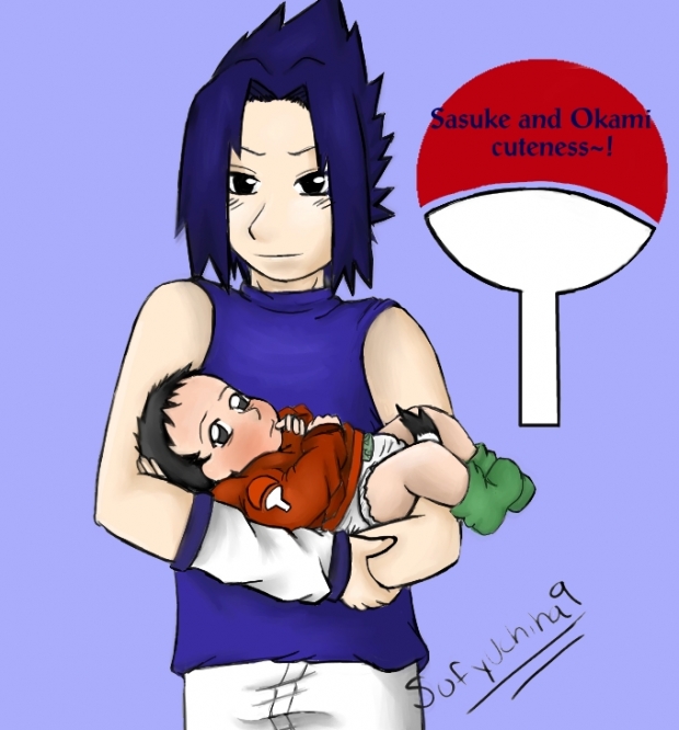 Sasuke And Little Okami