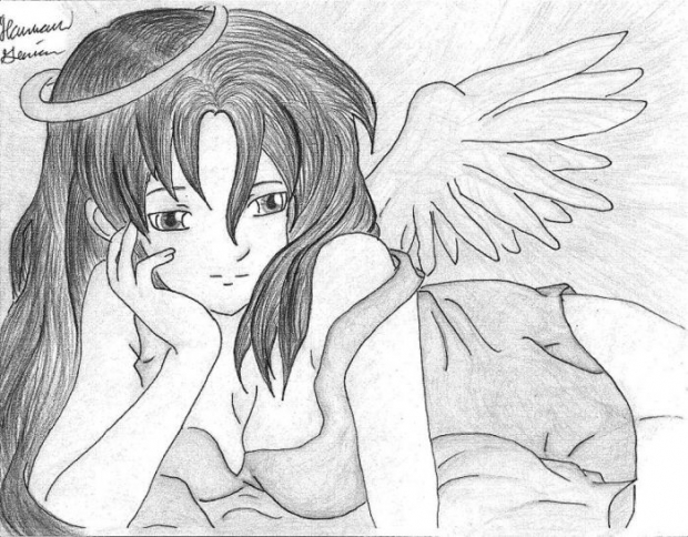 Angel Kikyo B&w