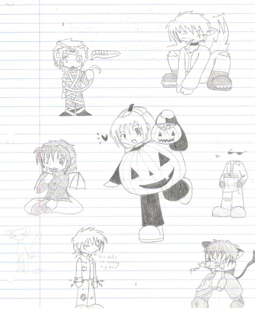 Halloween Doodles ^_^