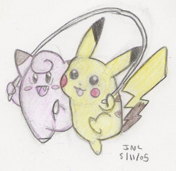 Pikachu And Clefairy