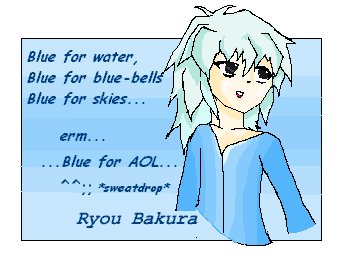 Ryou Bakura - Blue Is For...