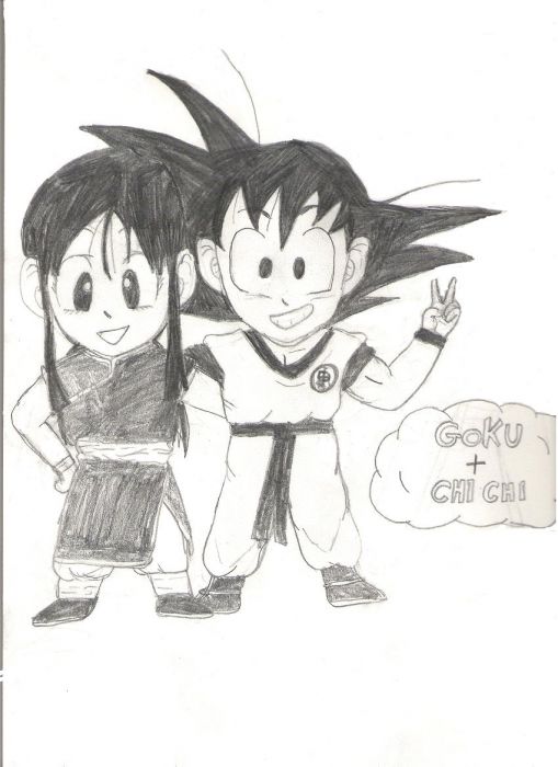 It's Goku And Chi Chi ^^