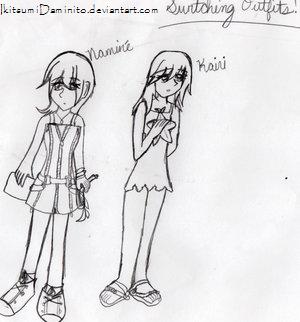 Switching Outfits Kairi And Namine