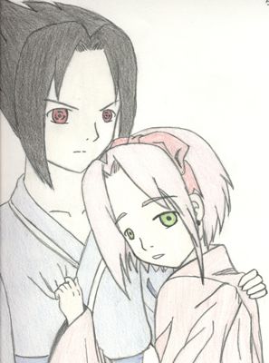 Colored Sasuke Sakura