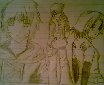 Naruto,sakura,and Sasuke