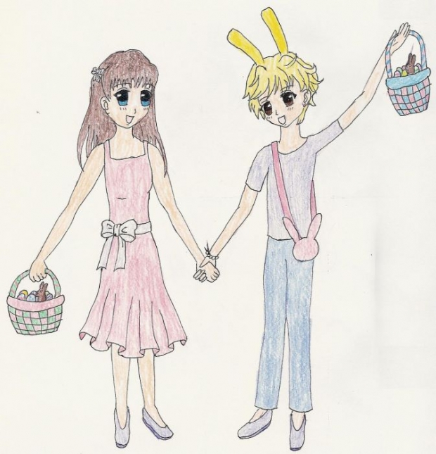 Happy Easter From Tohru And Momiji