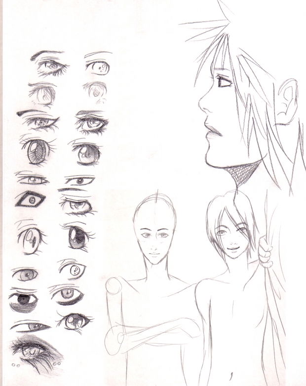 Moar doodles and  moar eyes! XD