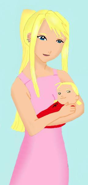 Winry And Baby (improved)