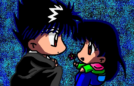 Kirisu Giving Hiei A Flower