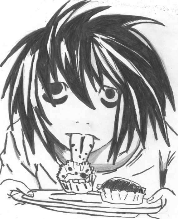 L-kun Licking Cupcake