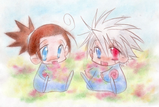 Baby Kakashi And Baby Iruka.