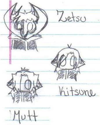 Mutt, Kitsune, And Zetsu