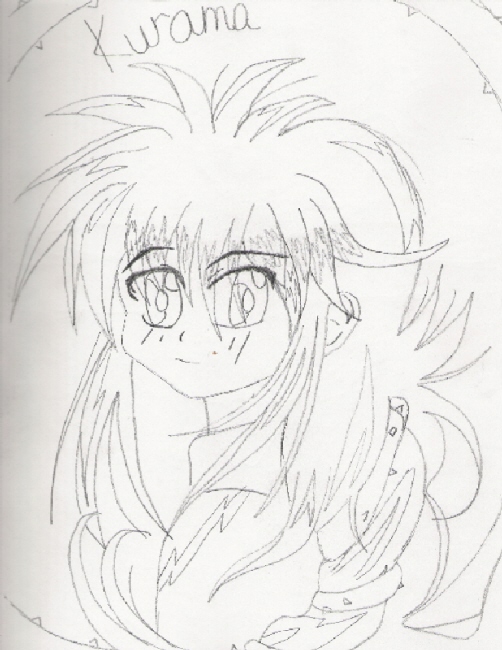 Kurama All Cute!!! (Un Colored)