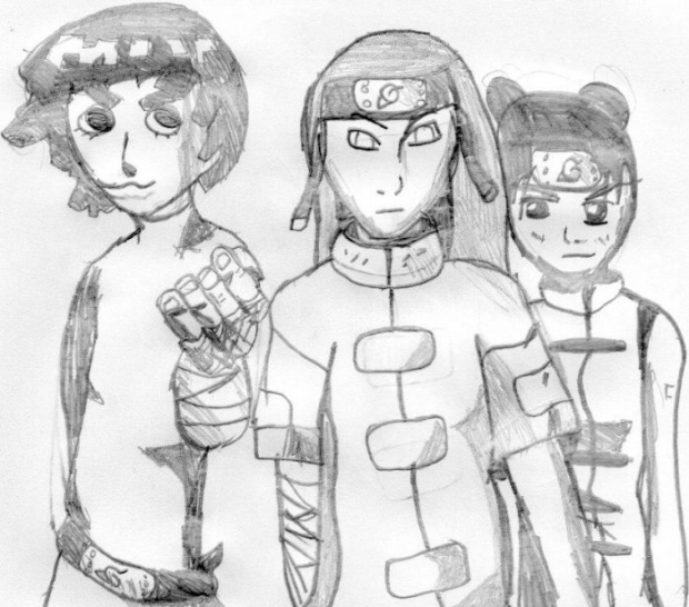 Rock Lee Neji And Tenten