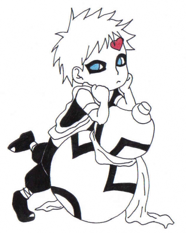 Inked Chibi Gaara!