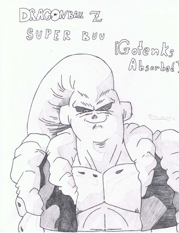 Super Buu original sketch/drawing