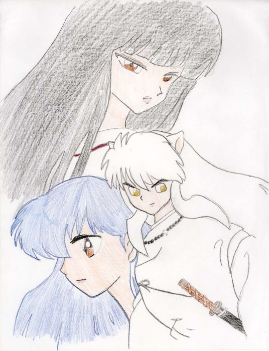 Kikyo, Inuyasha, And Kagome