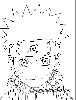 Naruto Done Using Mspaint