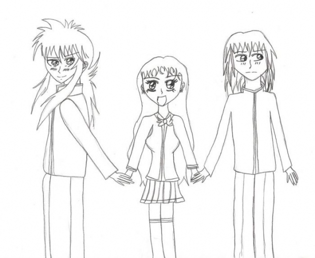 Kurama, Rose, And Riku