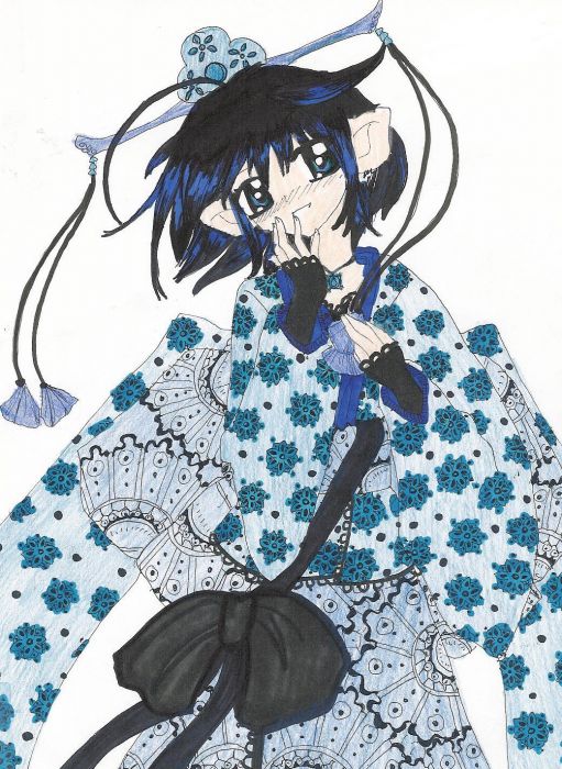 The Blue Kimono