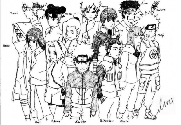 Naruto Shippuuden Group Pic