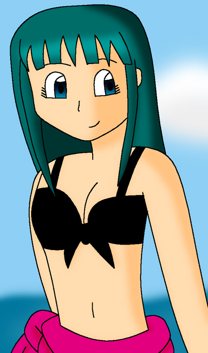 Bulma At The Beach