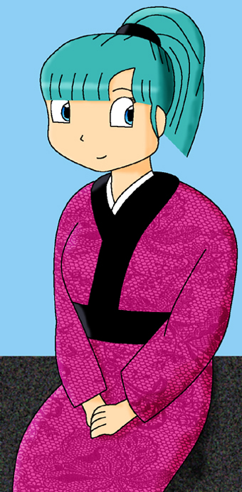 Bulma In A Kimono