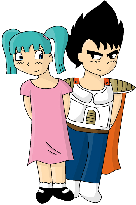 Little Bulma And Vegeta Redone