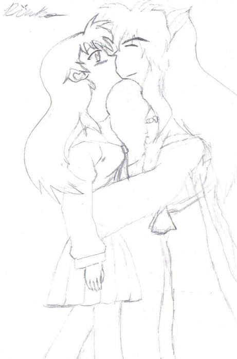 Inuyasha And Kagome Kissing