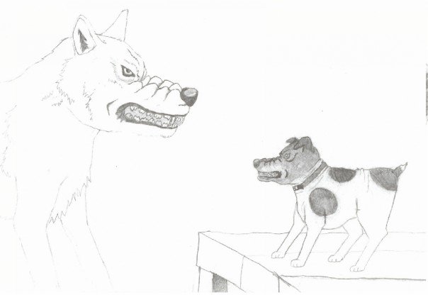 My Dog And Wolf (kind Of Crappy Wor