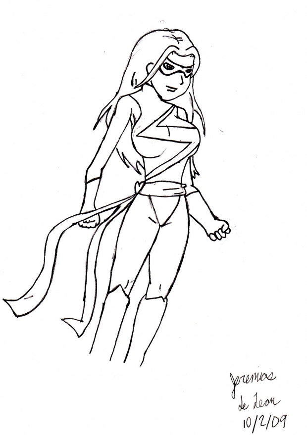 Ms. Marvel preview sketch 1