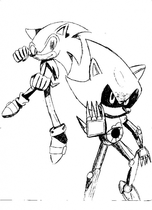 Doodle 3: Sonic And Metal Sonic