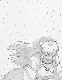 Inuyasha In The Rain