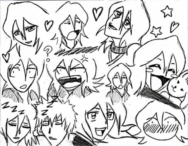 Many Moods Of Rukia (dark)