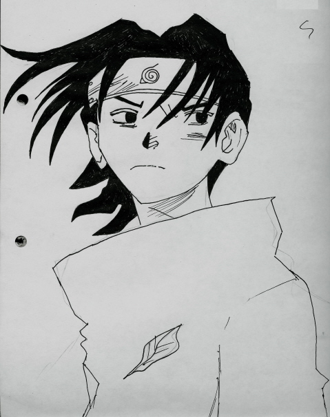 Sasuke Uchiha Uncoloured