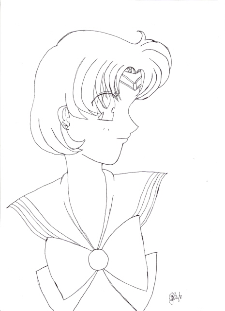 Sailor Mercury Lineart