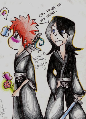 Rukia And Ichigo_butterflys