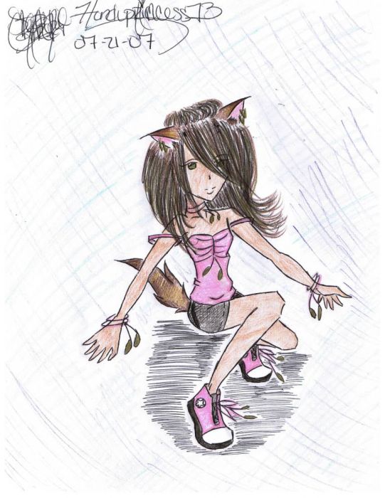 Neko Girl Colored