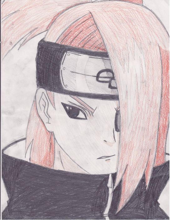 Deidara With Orange Hair! 8d