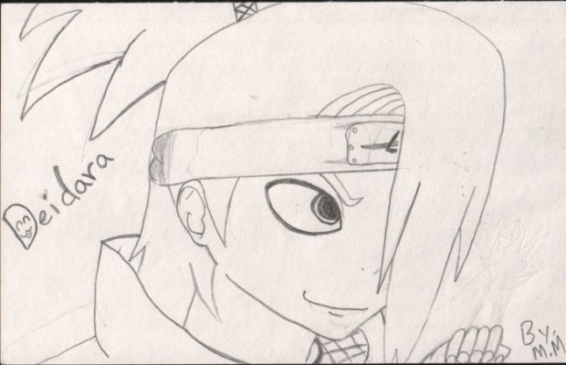 Deidara Coloring Page