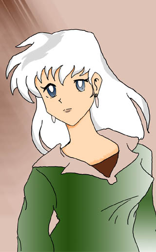 Kagome With White Hair