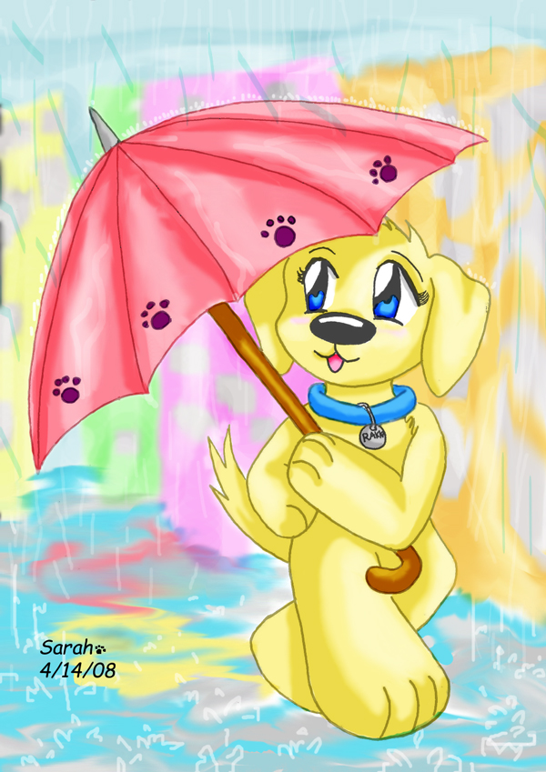 Rakka and umbrella